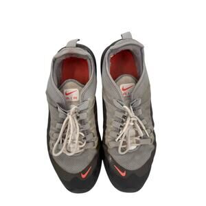 Nike Air Mens 8 Gray Orange Athletic Training Shoes Walking Sneakers